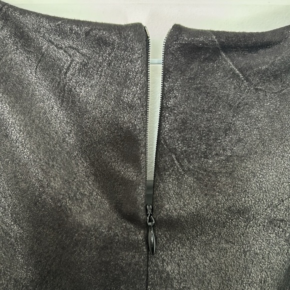 RINASCIMENTO - Dress faux leather effects faux wrap black made in Italy size XS - Picture 7 of 10